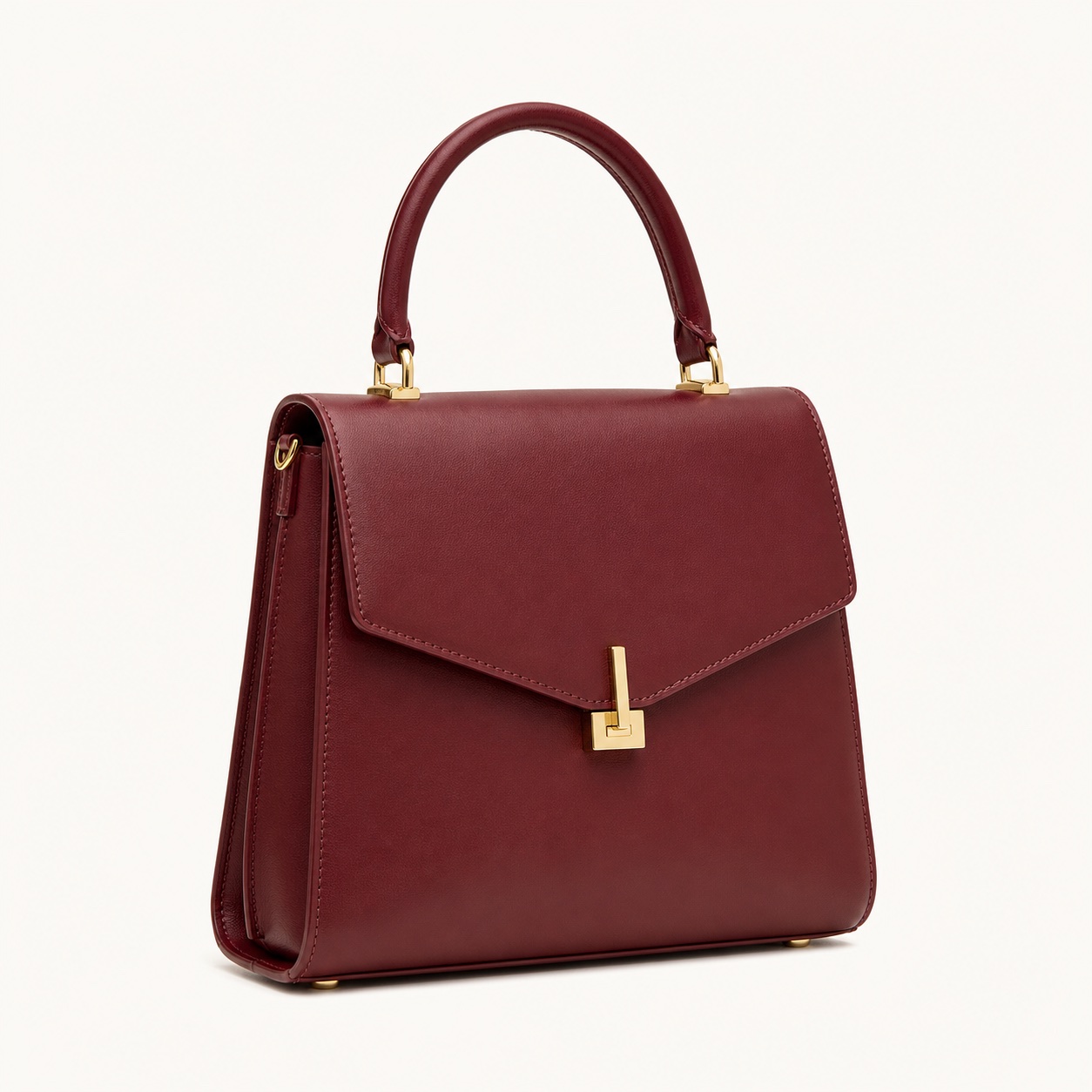White pleated handbag